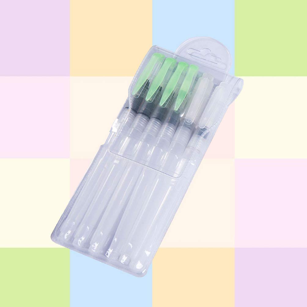 6-Piece Watercolor Brush Pens Set - Water Soluble Colored Pencils for Artists & Beginners - Perfect for Sketching, Calligraphy & Mixed Media Art Projects