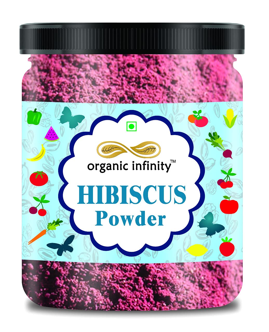 Organic Hibiscus Flower Powder for Hair Growth & Skin Care - 100g | Natural Hair Treatment, Face Mask Ingredient | Promotes Healthy Hair & Glowing Skin | DIY Beauty Recipes & Ayurvedic Remedies