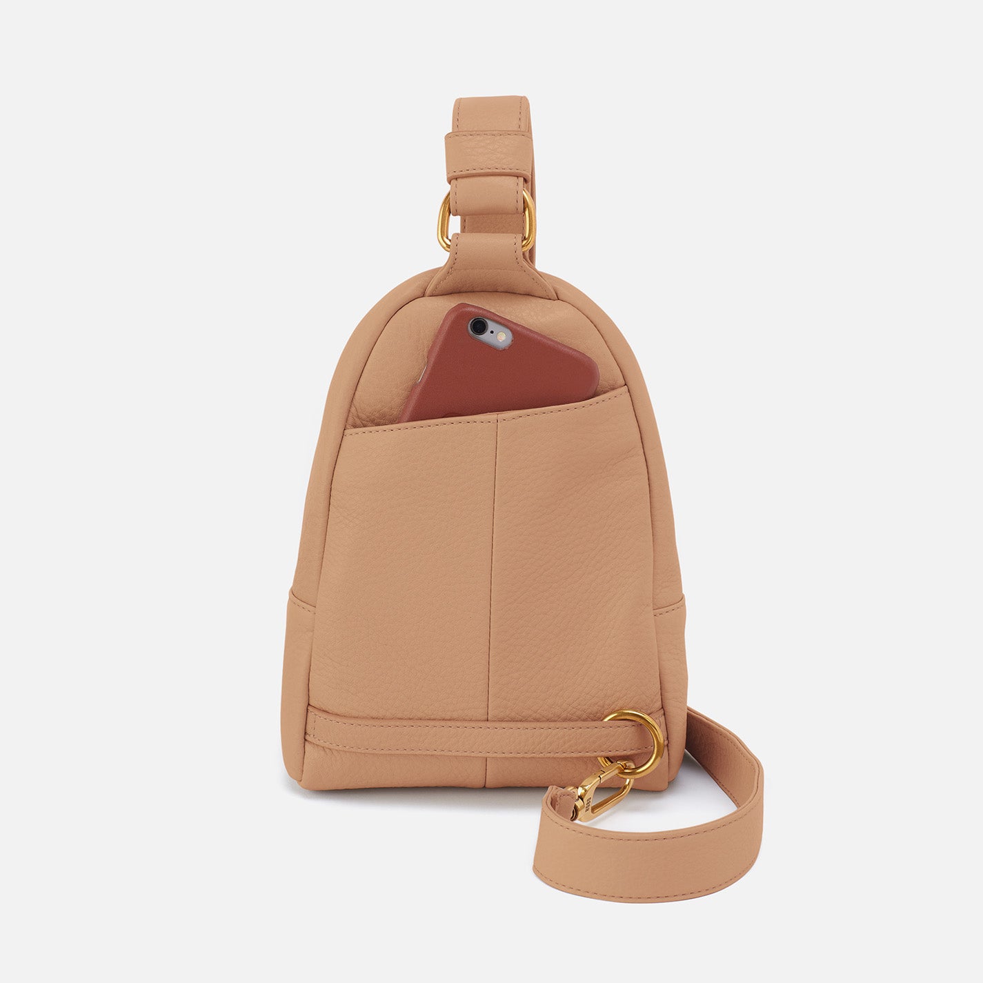 Premium Pebbled Leather Fern Sling Bag in Sandstorm - Stylish Crossbody Purse for Women, Perfect for Travel, Shopping & Everyday Use