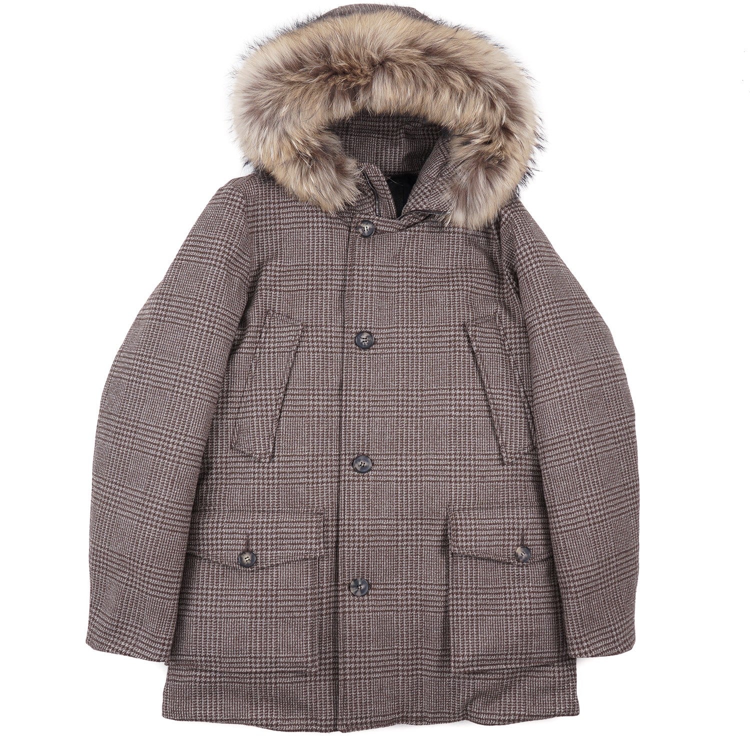 Premium Down Filled Wool Parka with Detachable Fur Hood - Winter Coat for Extreme Cold Weather - Perfect for Snowboarding, Skiing & Outdoor Adventures