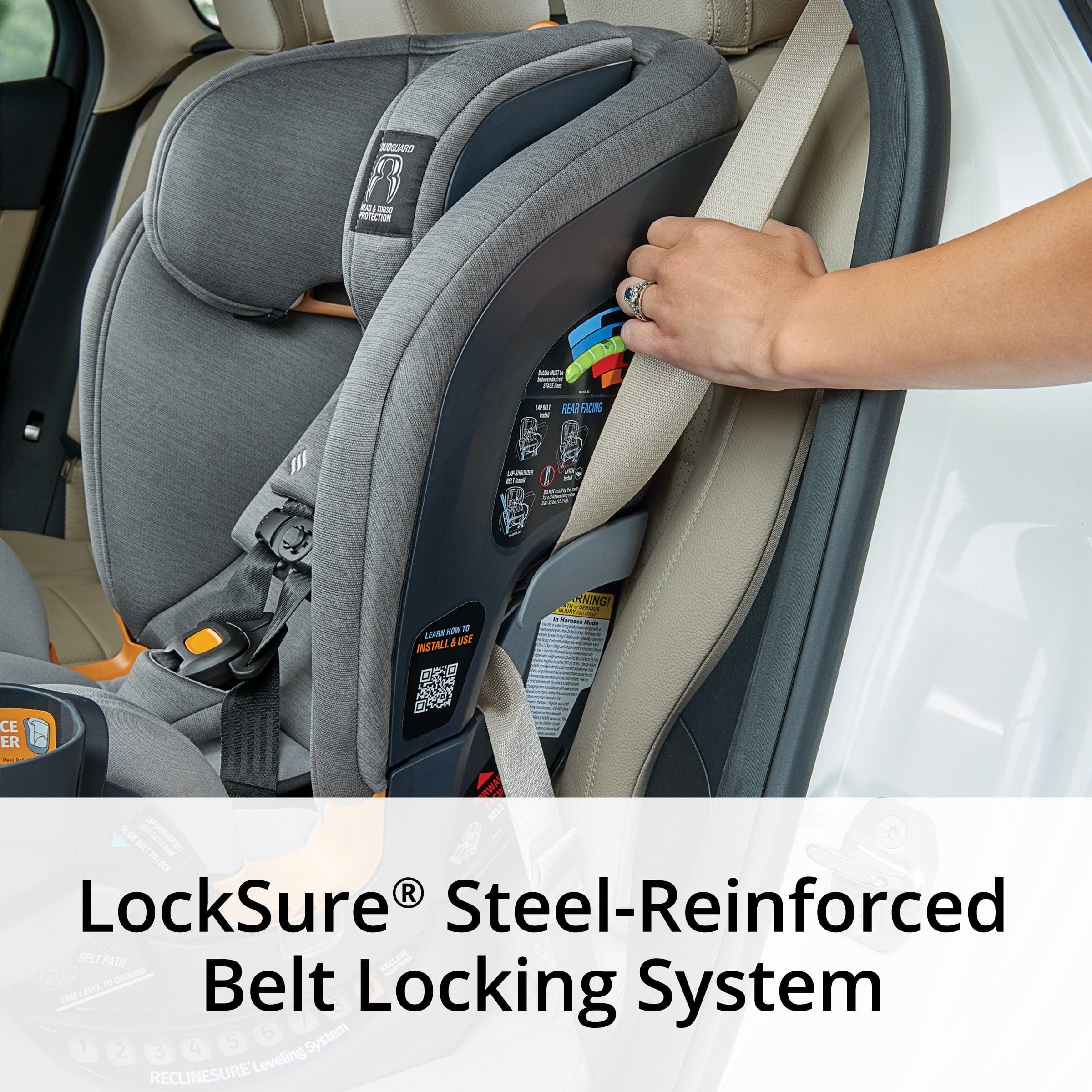 Chicco OneFit ClearTex All-In-One Convertible Car Seat for Infants to Toddlers - Safe & Comfortable for Travel, School & Family Road Trips
