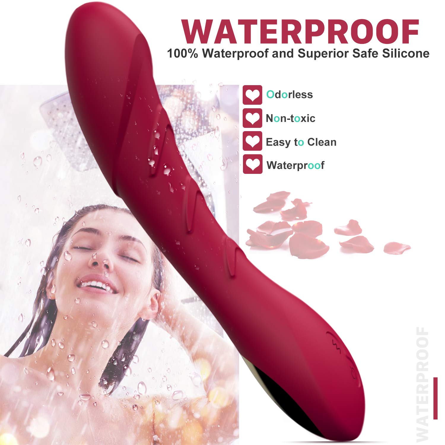 Powerful Silent Clitoral Vibrator for Women - YICOCO Rechargeable G-Spot & Anal Stimulator with 12 Vibration Modes, Ultra Soft Silicone - Perfect for Couples Play & Solo Pleasure