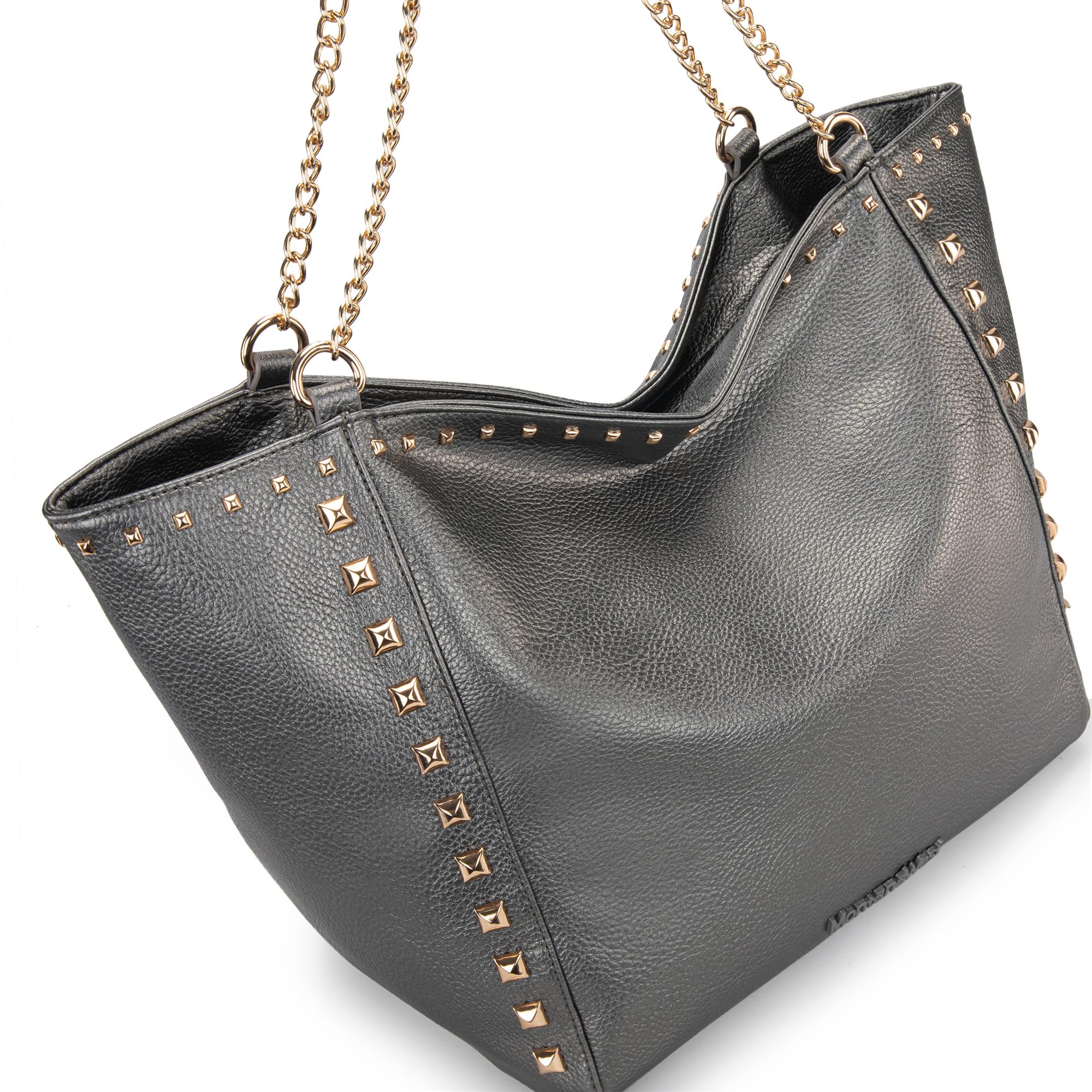 Montana West Hobo Bags for Women - Extra Large Tote Shoulder Purse with Chain Strap | Stylish Handbag for Work, Travel & Everyday Use