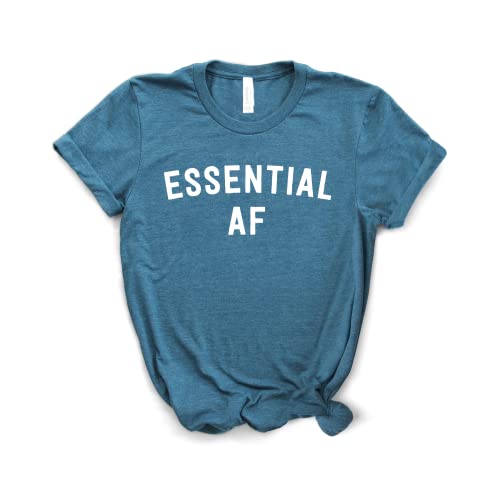 Essential AF Shirt | Comfortable Unisex T-Shirt for Nurses, EMTs & Essential Workers - Perfect Nurse Gift & Healthcare Apparel for Daily Work & Casual Wear