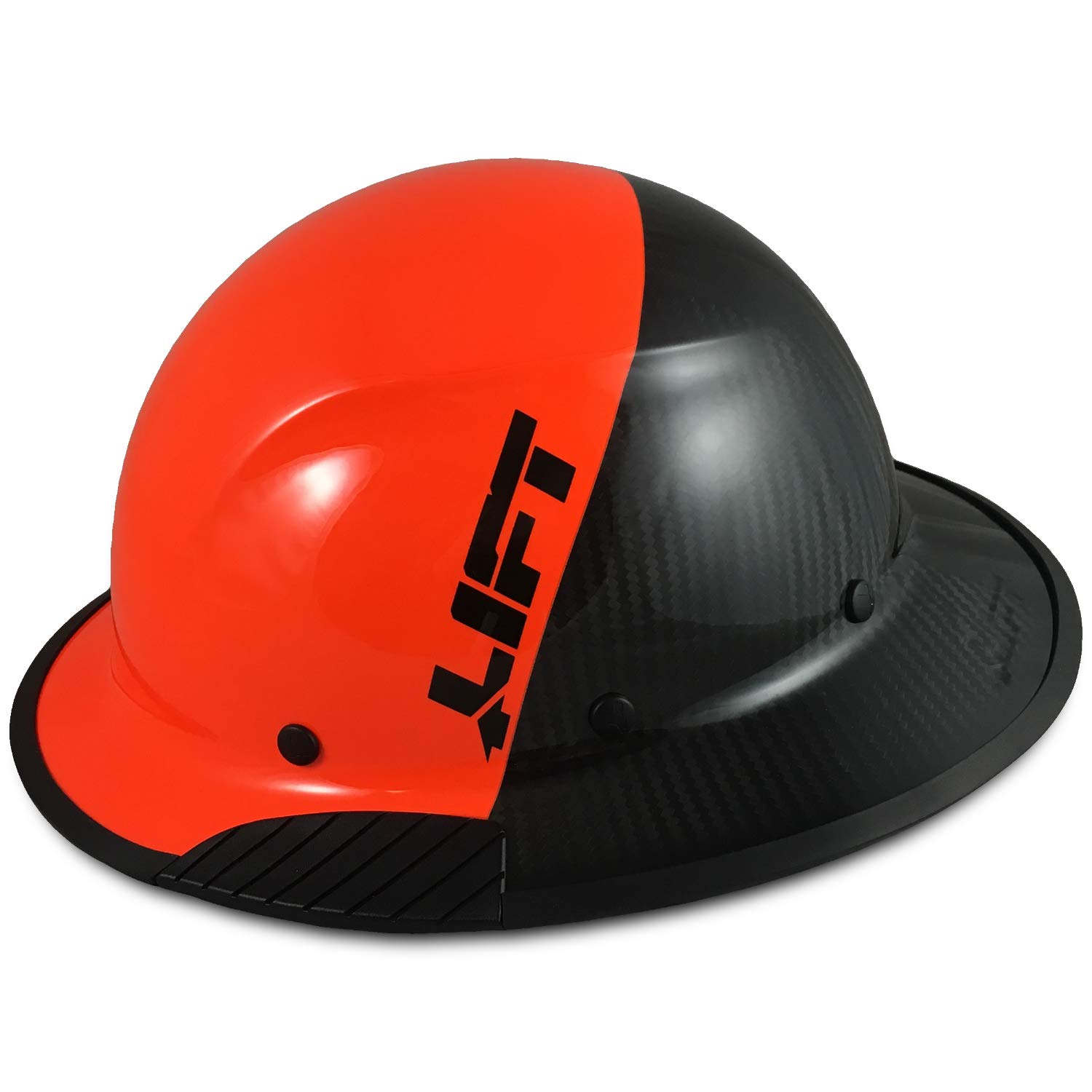 Texas America Safety Company Carbon Fiber Hard Hat with Full Brim - Lightweight & Durable Safety Helmet for Construction, Mining & Industrial Work