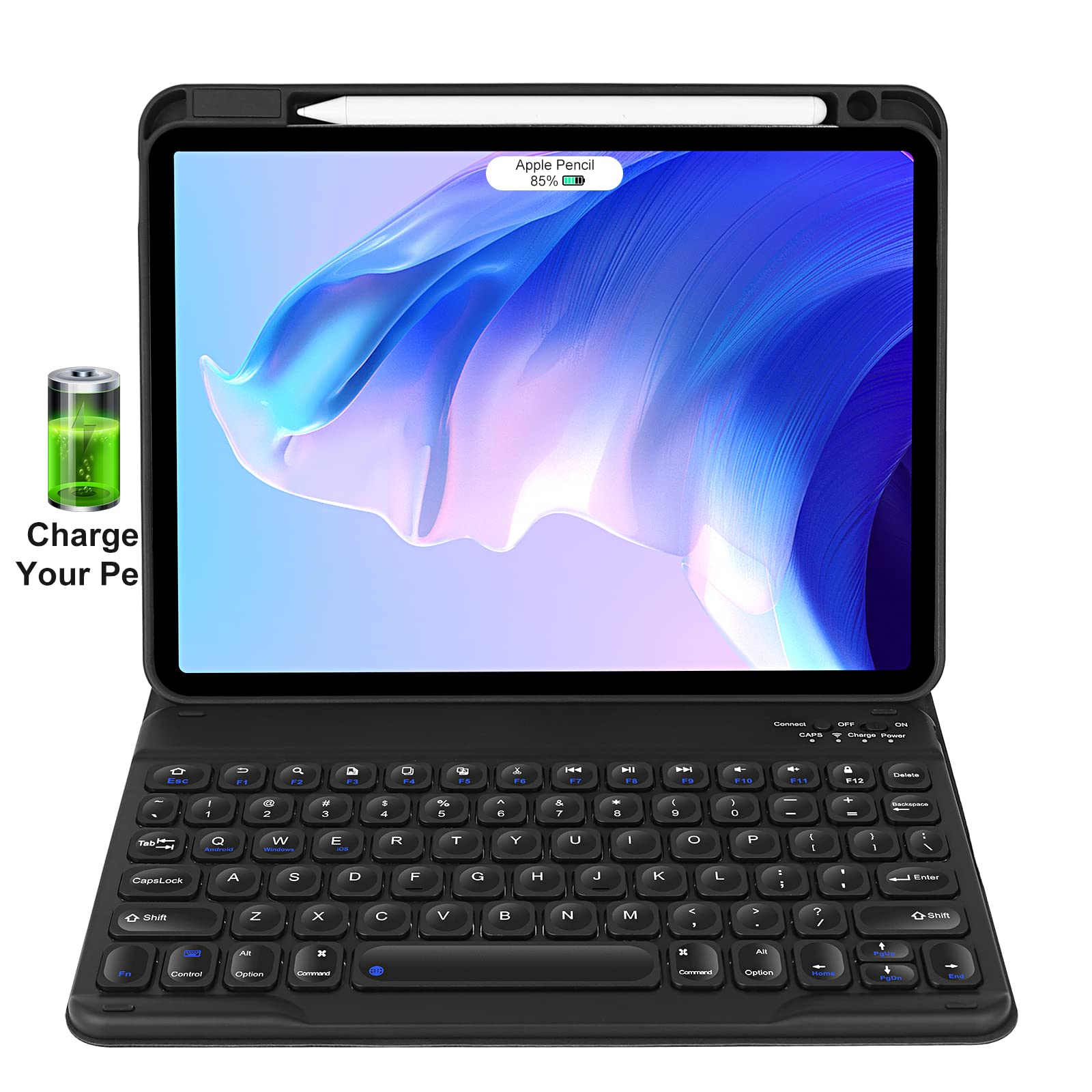 Premium Magnetic Detachable Wireless Keyboard Case for iPad Pro 11