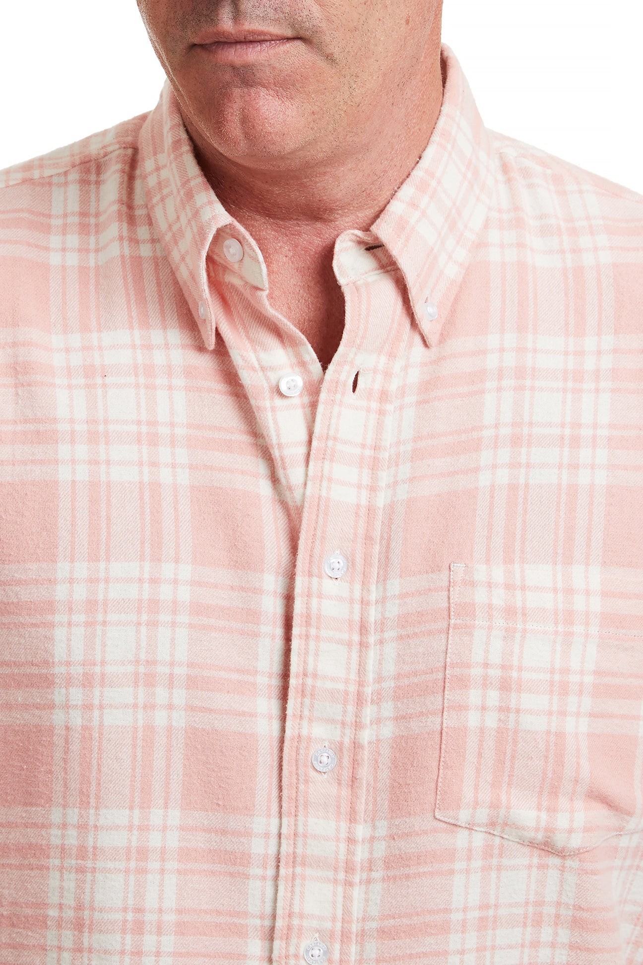 Chase Winter Rose Plaid Flannel Shirt for Men - Soft Warm Long Sleeve Button Down Shirt - Perfect for Casual Wear, Outdoor Activities, and Layering in Cold Weather