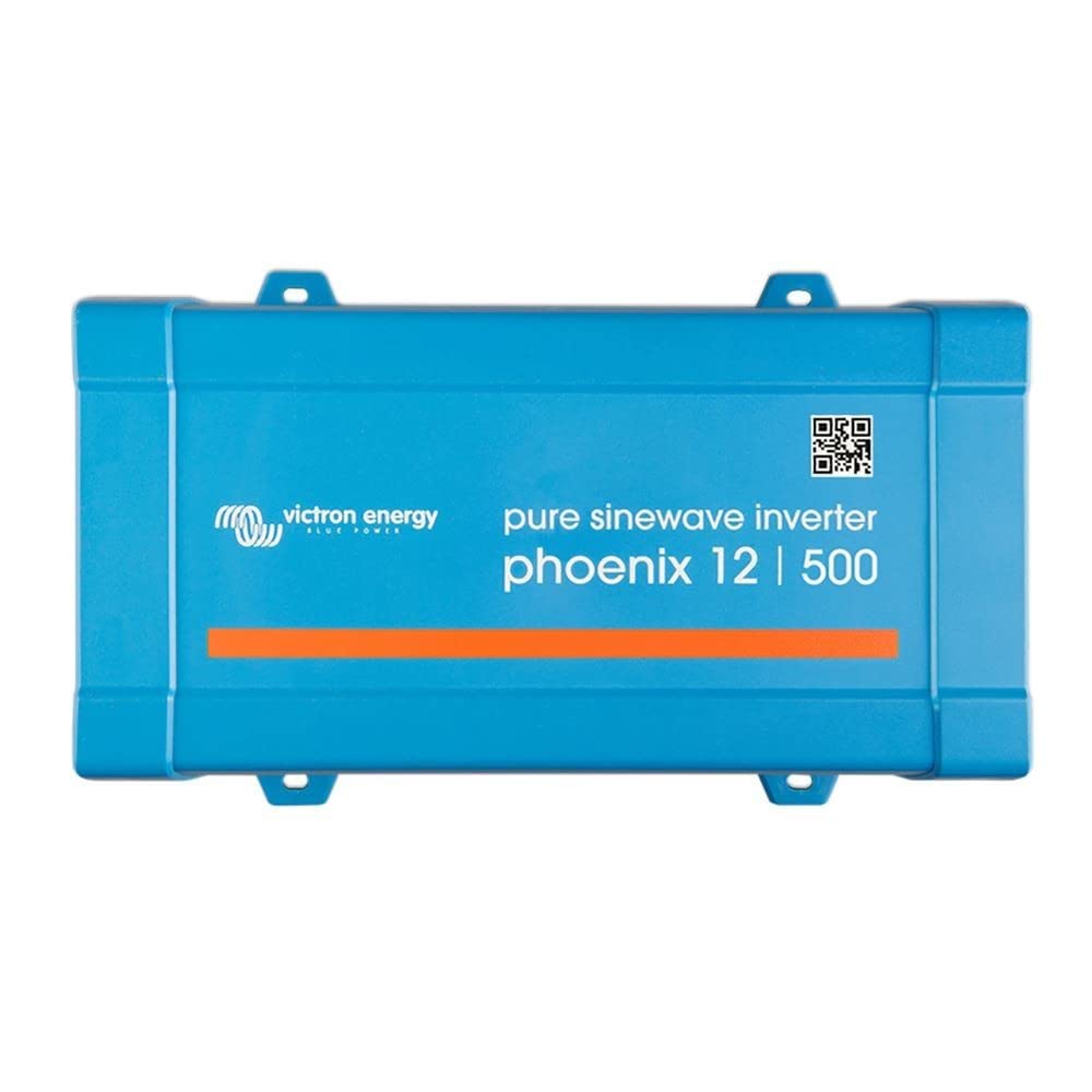Victron Energy 500VA 12V to 120V Pure Sine Wave Power Inverter - Reliable AC Power for RVs, Boats & Off-Grid Solar Systems