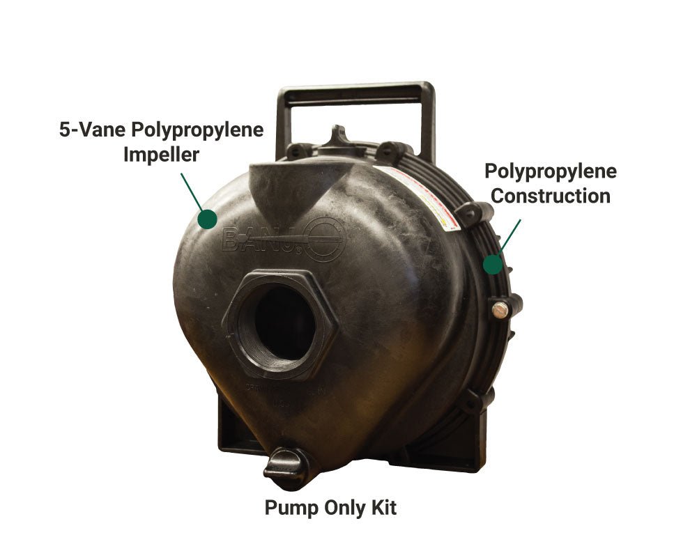 2 Inch Banjo Centrifugal Water Pump - Heavy Duty Irrigation & Agricultural Use for Farms, Gardens & Water Transfer