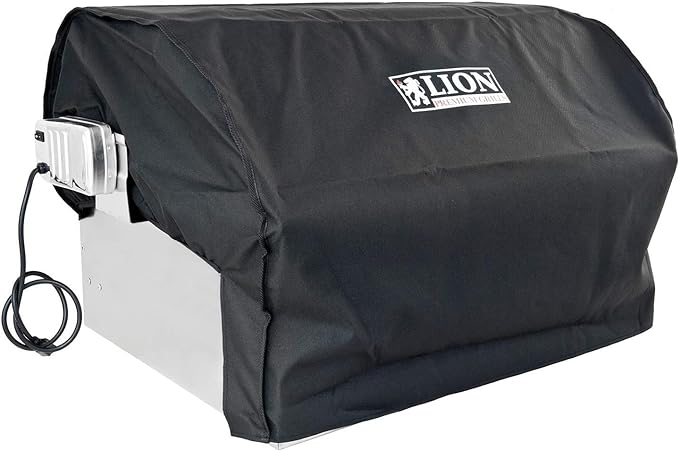 Heavy-Duty Lion L 75000 Built-In Grill Cover - Weatherproof Protection for Outdoor Gas & Charcoal Grills - Perfect for Backyard BBQs, Patio Parties & Camping