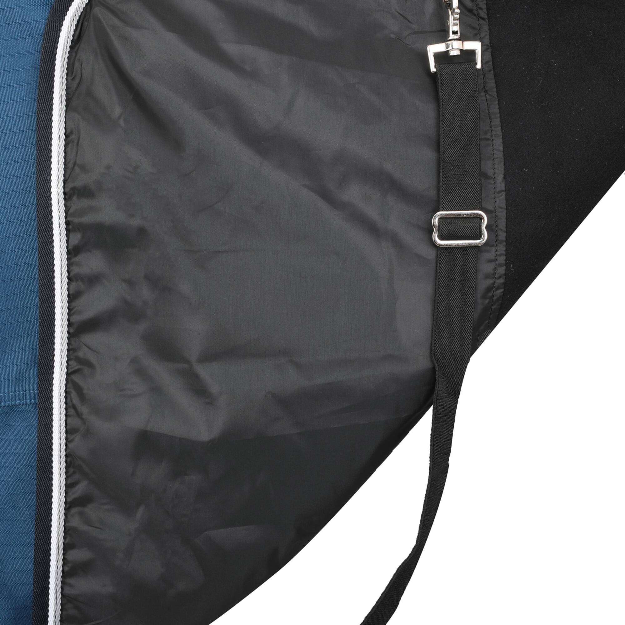 HORZE Glasgow Lightweight Waterproof Turnout Horse Blanket No Fill - Opal Blue - 75 Inch - Perfect for Outdoor Riding, Stable Use & All-Weather Protection