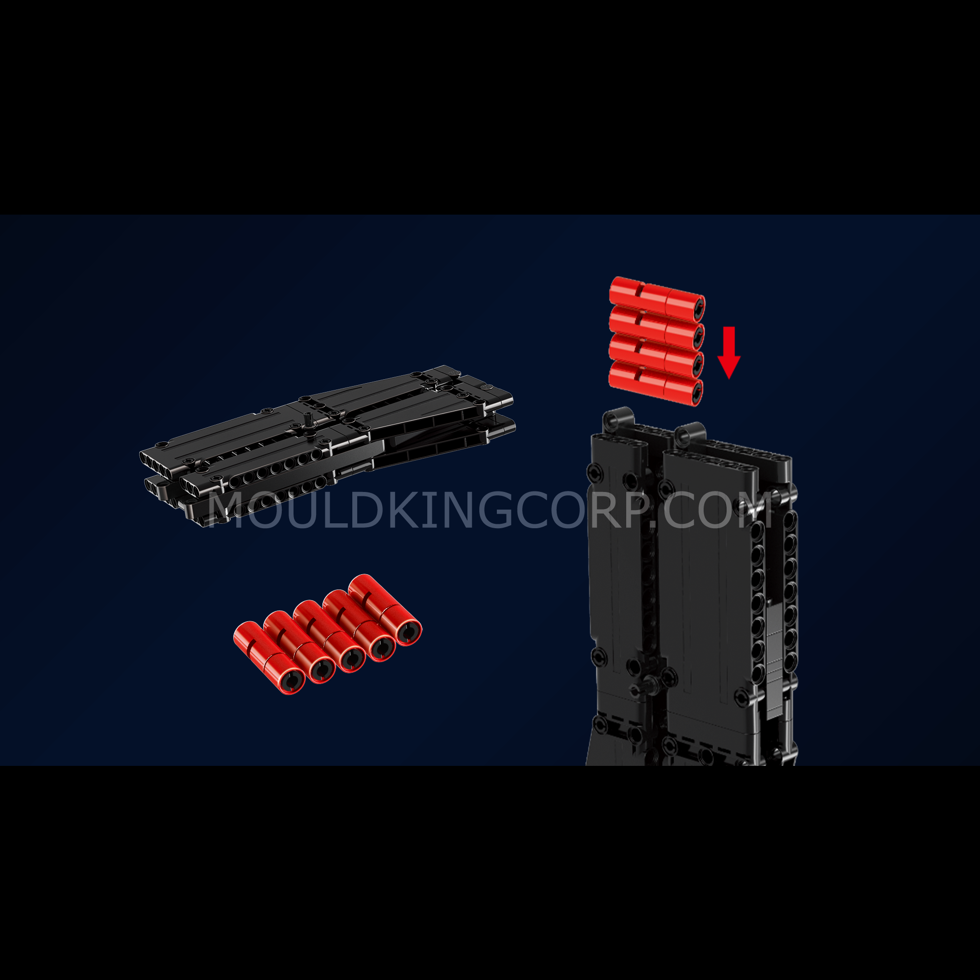 MOULD KING 14005S QBZ-95 Rifle Building Blocks Set - 874PCS Military Model Kit for Adults & Teens | Perfect for Collectors, Gift Giving & Display