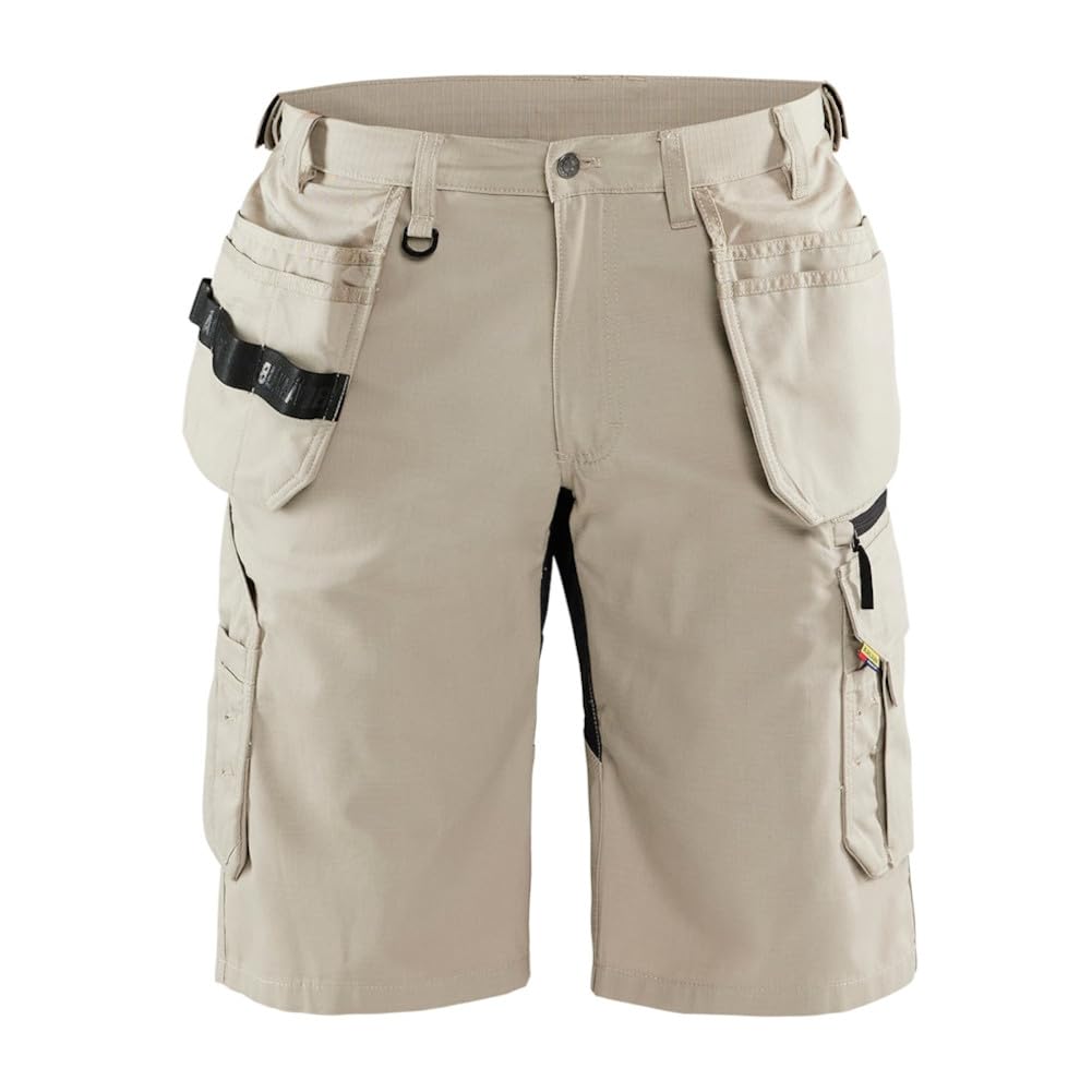 BLAKLADER Men's 1692 Ripstop Cargo Shorts - Durable Work Shorts with Utility Pockets for Outdoor Activities, Hiking, and Construction Work