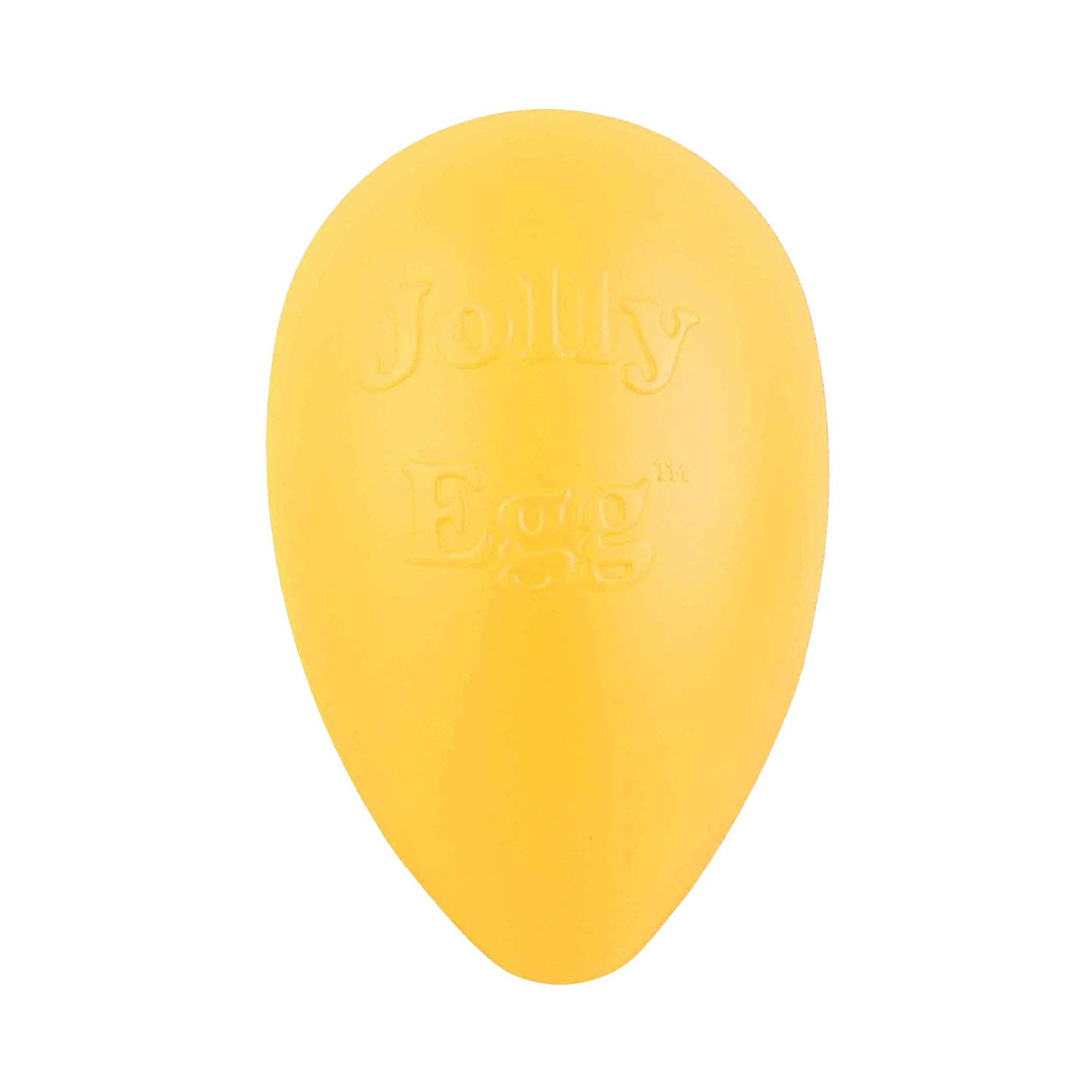 Jolly Pets Jolly Egg Large Dog Toy - 12 Inch Durable Chew Toy for Aggressive Chewers, Interactive Fetch & Training Toy (Yellow) - Perfect for Backyard Play, Dog Parks & Indoor Entertainment