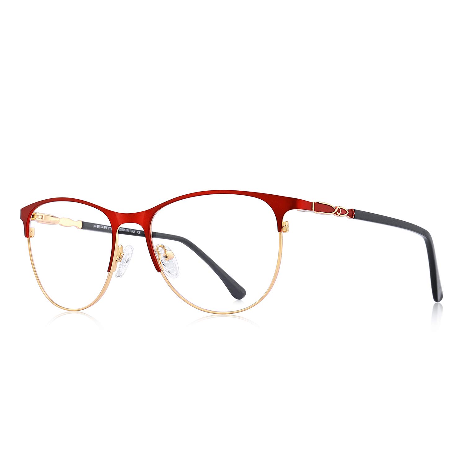 Stylish Cat Eye Reading Glasses for Women - Vintage Retro Design Blue Light Blocking Computer Glasses with Flexible Spring Hinges - Perfect for Reading, Office Work & Screen Time