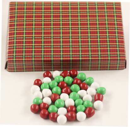 Scott's Cakes Christmas Chocolate Dutch Mints - 8 oz Holiday Gift Box with Plaid Design - Perfect for Christmas Gifts, Stocking Stuffers & Holiday Parties