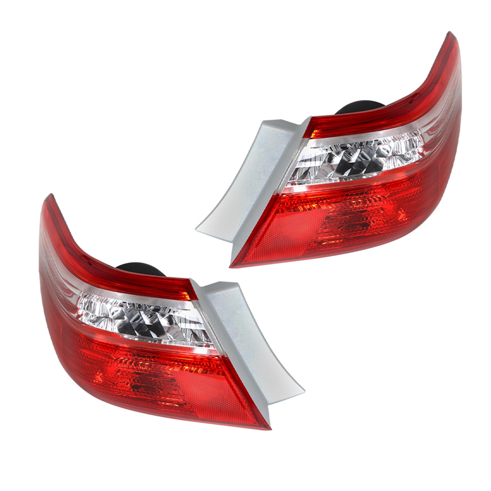 2007-2009 Toyota Camry Replacement Tail Lights - LH+RH Pair (Driver & Passenger Side) - OEM Style LED Rear Outer Light Assembly - Perfect for Night Driving & Car Restoration Projects