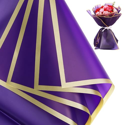 Dark Purple with Gold Edge