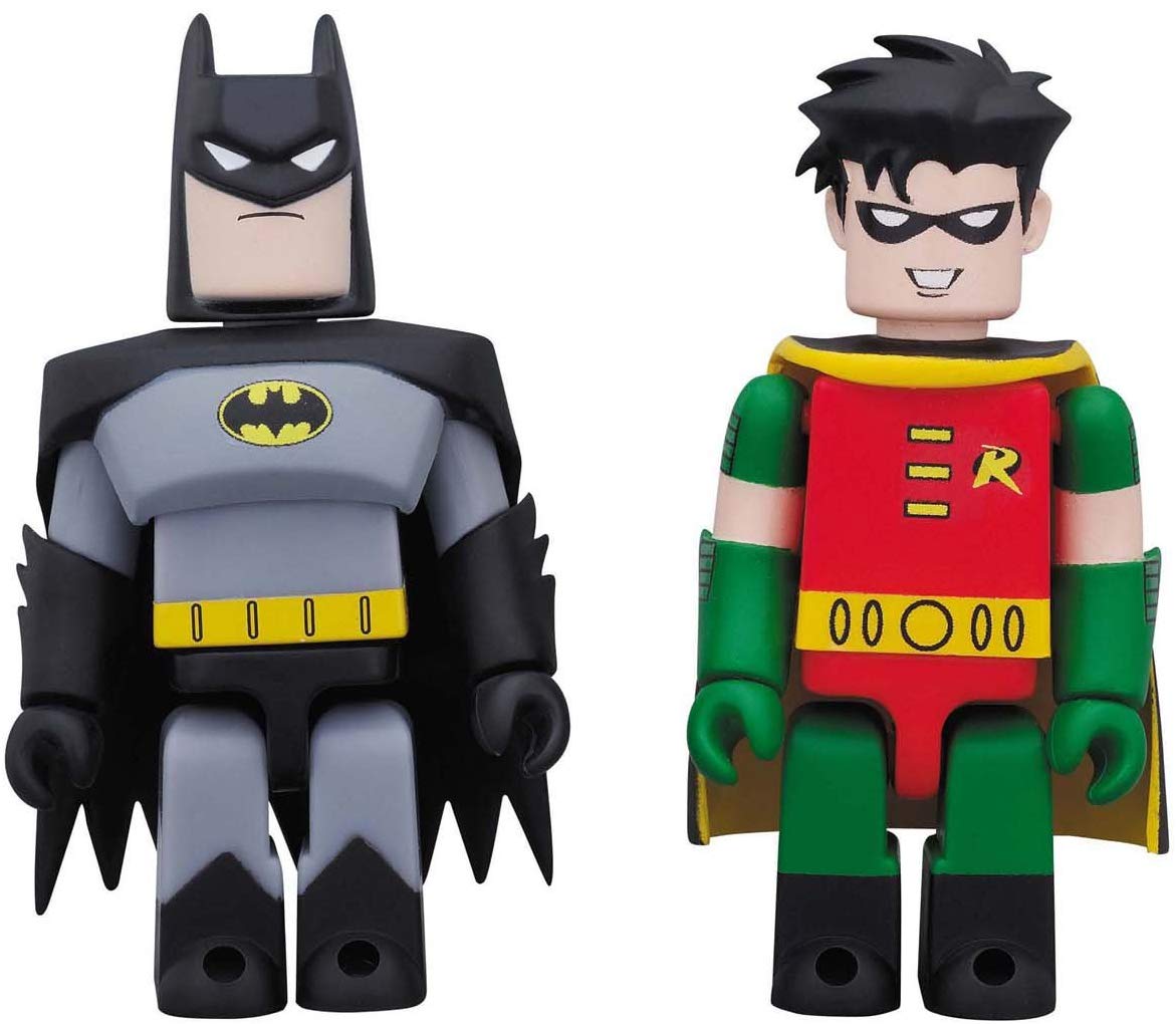 DC Comics Kubrick Batman and Robin Animated Series Action Figure Set - Collectible Figures for DC Fans, Perfect for Display, Gifts, and Comic Book Collections