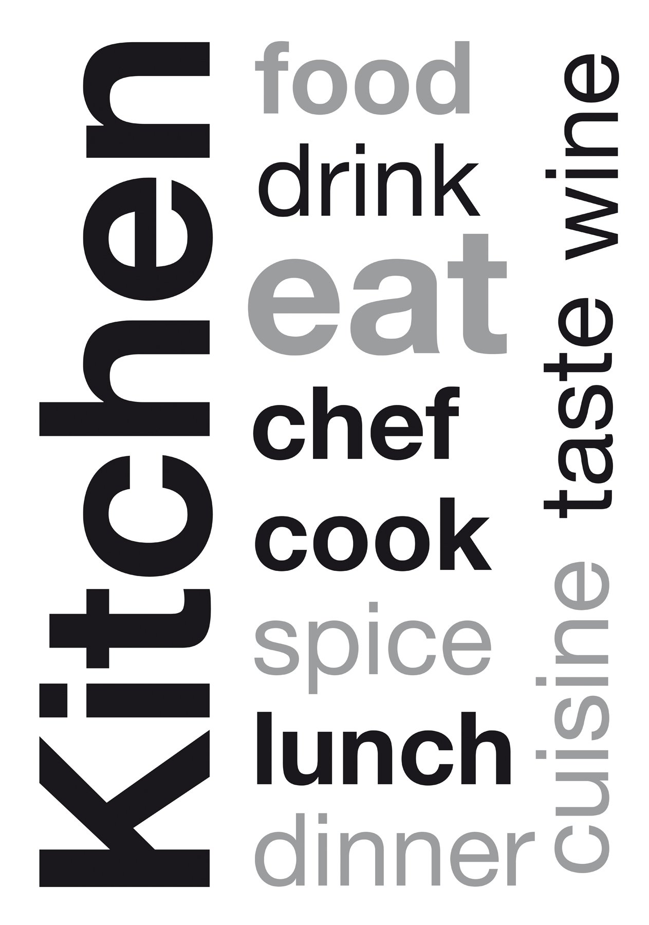 Crearreda CR-62404 Inspirational Kitchen Wall Decal - Vinyl Quote Stickers for Home Decor, Perfect for Farmhouse, Modern & Cozy Kitchens