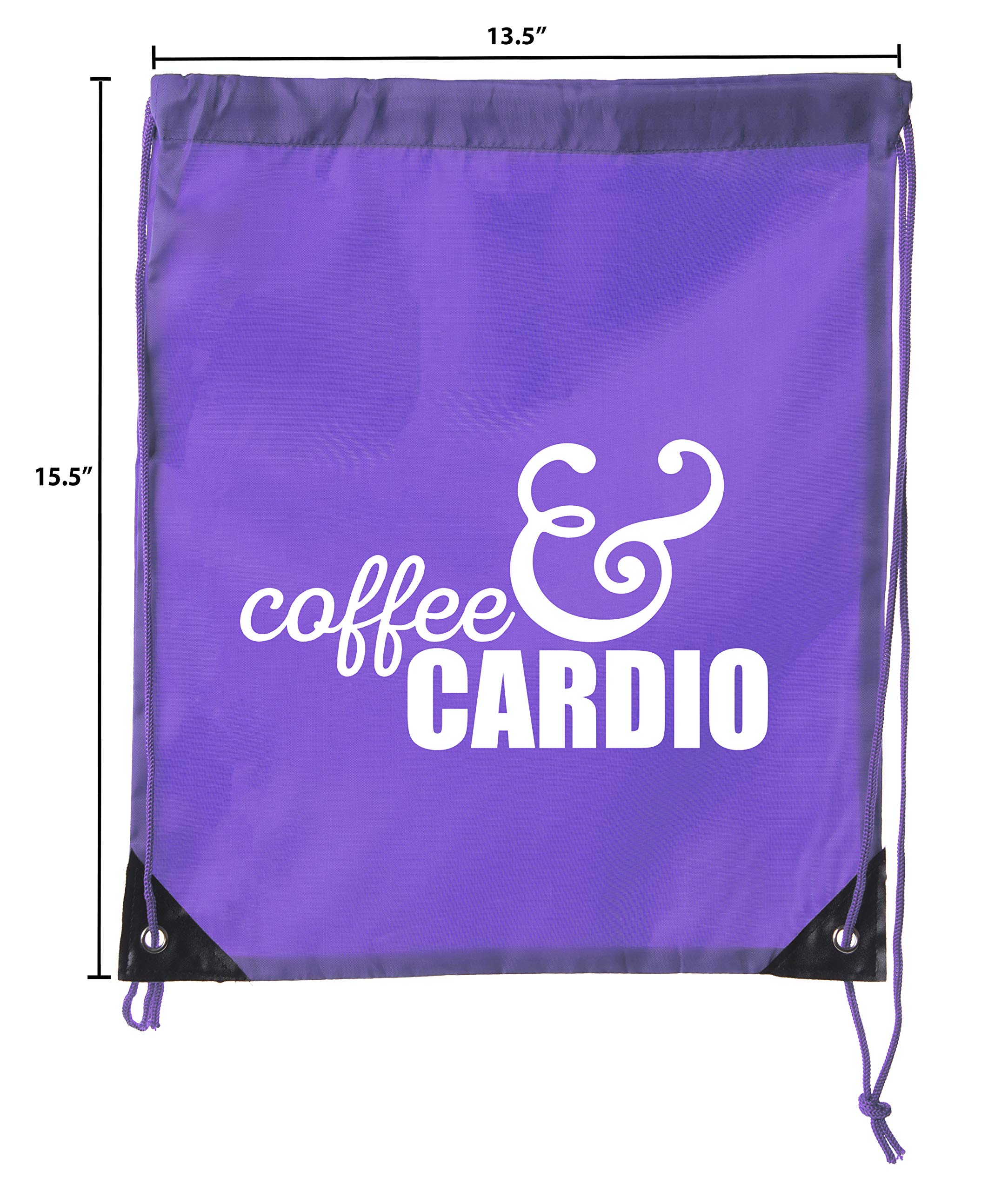 Motivational Gym Quote Drawstring Backpacks - Inspirational Fitness Bags for Workouts & Training - Perfect for Gym, Running, Yoga & Sports