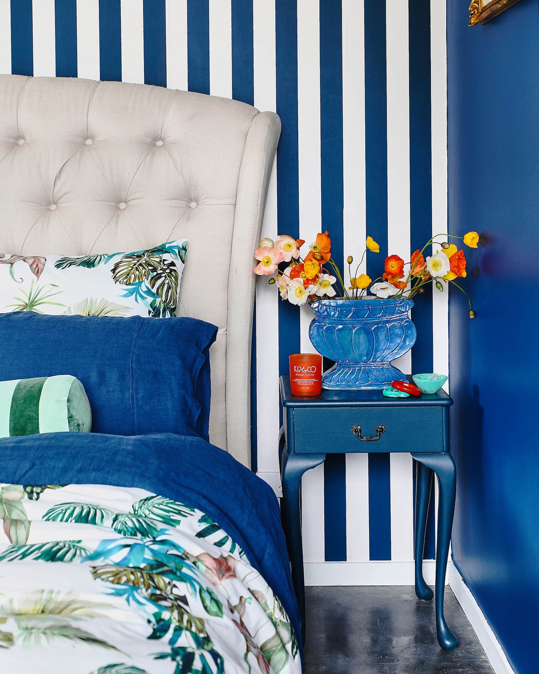 Premium Indigo Linen Pillowcases Set of 2 - 100% Natural Soft Breathable Bedding - Perfect for Home, Hotel & Spa Use