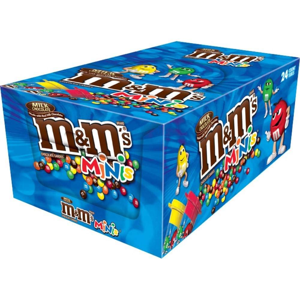 M&M's Mini Milk Chocolate Candy, 1.77 Ounce (144 Count) - Bulk Pack for Parties, Halloween Treats & Office Snacks