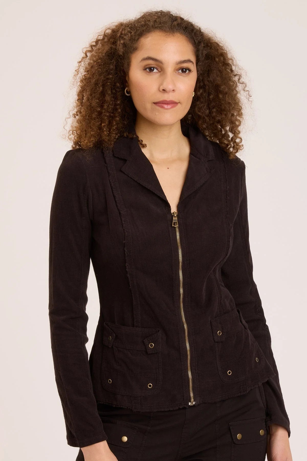Stylish Cord Raphael Blazer for Women - Classic Black Blazer Jacket for Office, Business Meetings & Formal Events