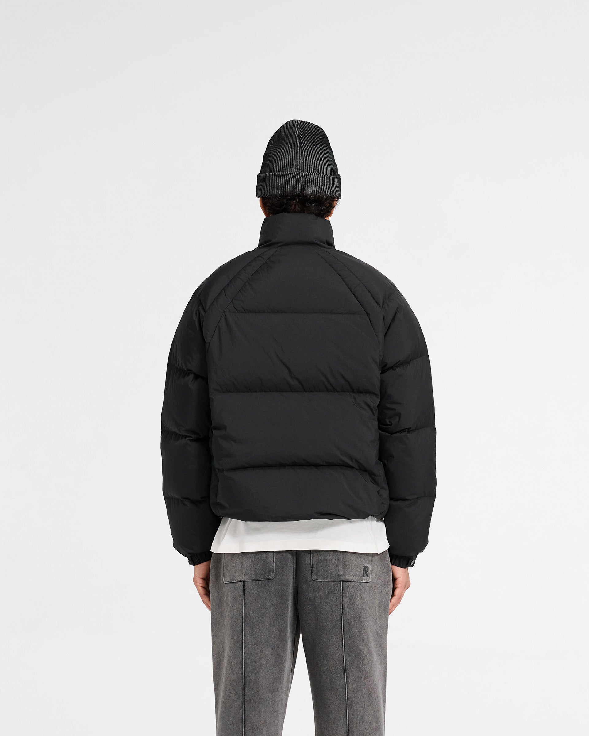 Black Funnel Neck Puffer Jacket - Winter Warm Coat for Women | Perfect for Cold Weather, Outdoor Activities & Casual Style