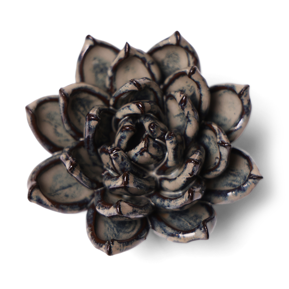 Japanese Ceramic Flower Pot for Succulents - Elegant Handmade Planter with Drainage Hole for Home, Office, and Garden Decor