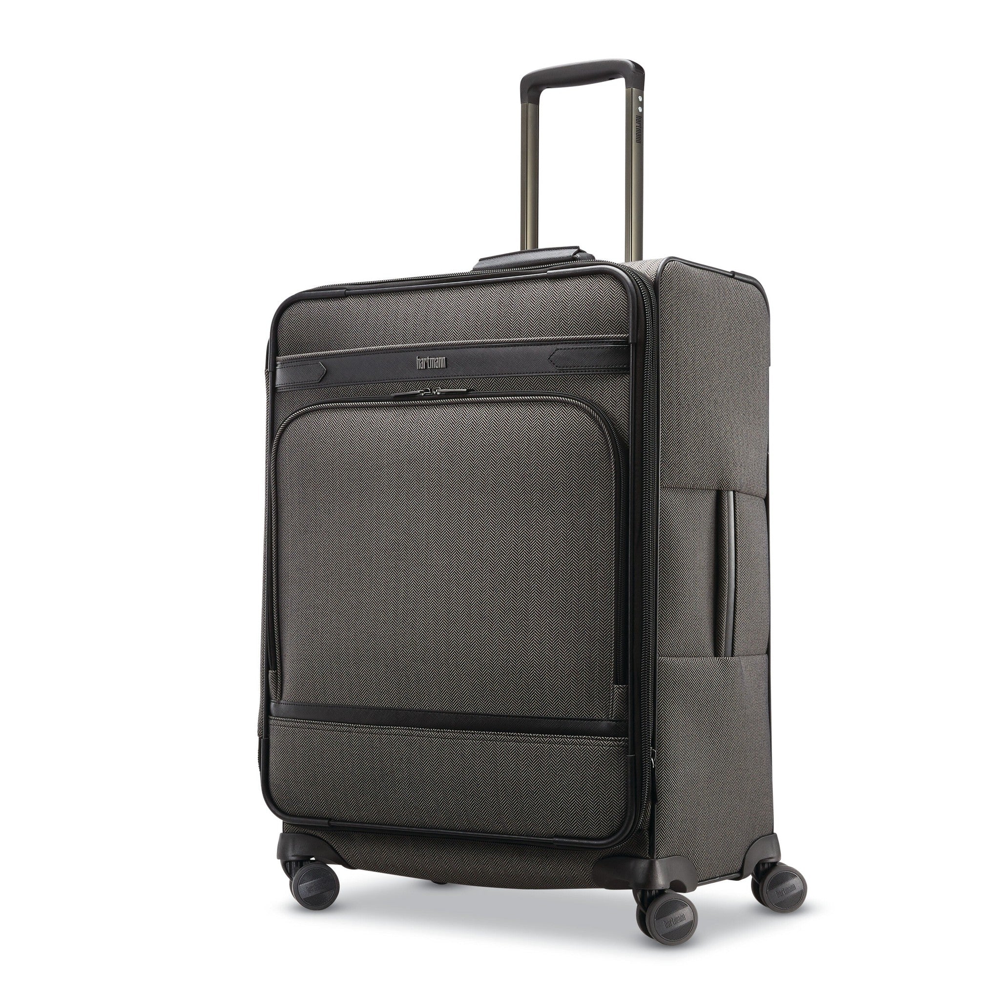 Hartmann Herringbone Deluxe Medium Expandable Spinner Luggage - Perfect for Business Travel & Weekend Getaways