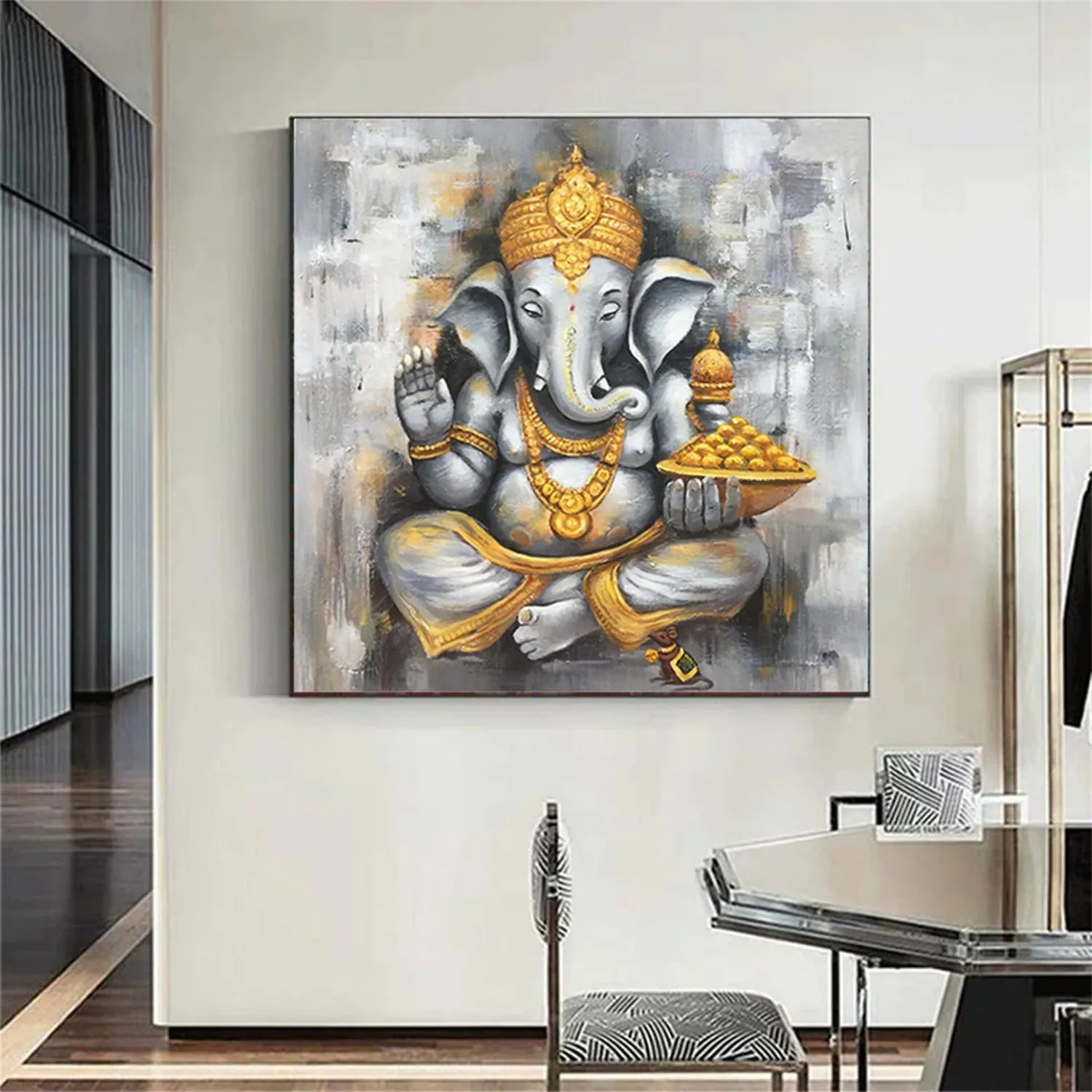 Animal Art Painting #AP059 - Handmade Canvas Wall Decor for Living Room, Bedroom & Office - Perfect Gift for Pet Lovers & Home Decor