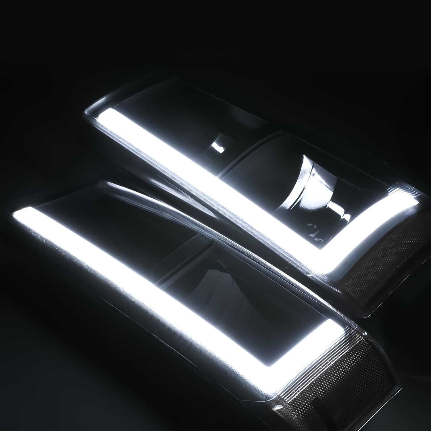 M-AUTO LED Headlights for 03-06 Chevy Silverado - DRL Daylight Strips | Off-Road & Night Driving
