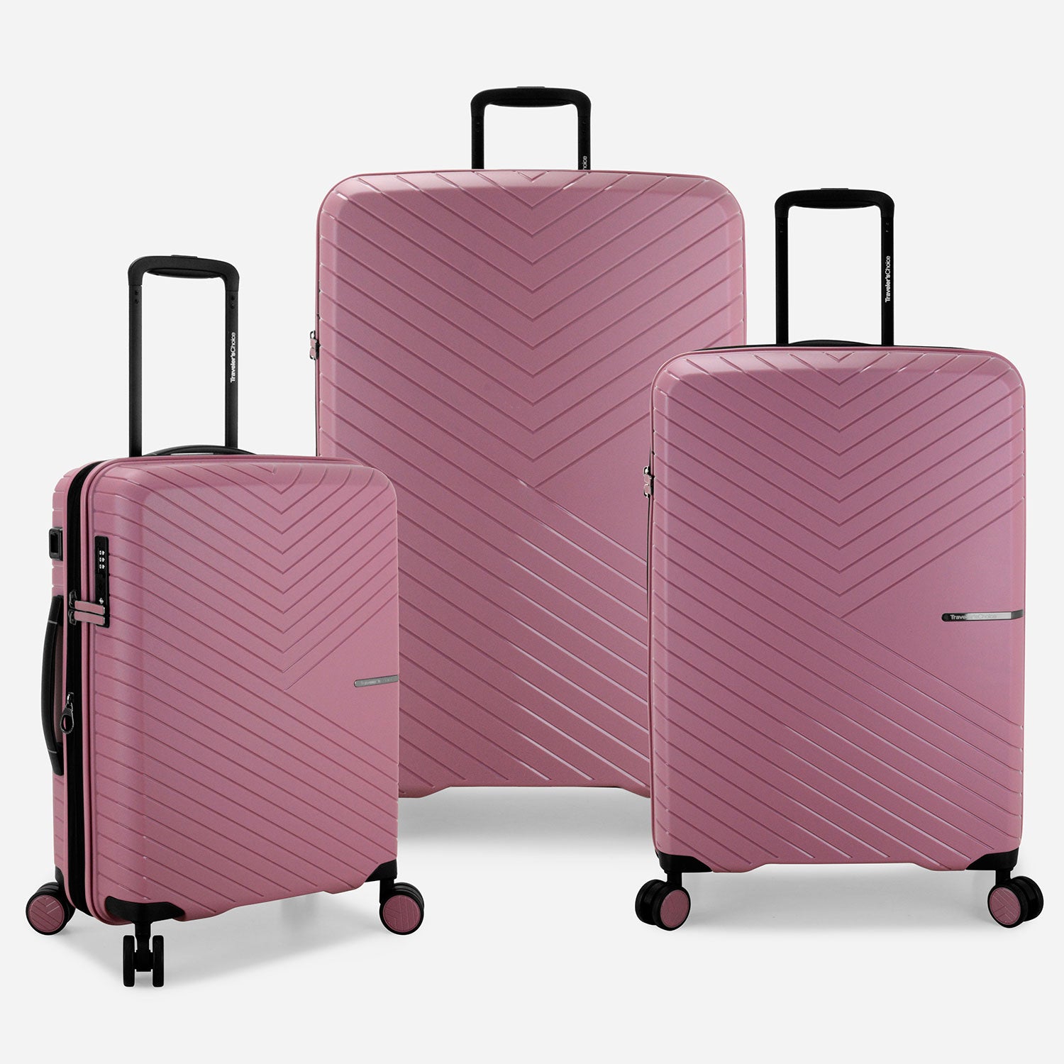 Vale 3-Piece Luggage Set with Spinner Wheels - Lightweight Expandable Suitcase for Travel, Carry-On & Checked Bag - Perfect for Business Trips, Vacations & Family Holidays
