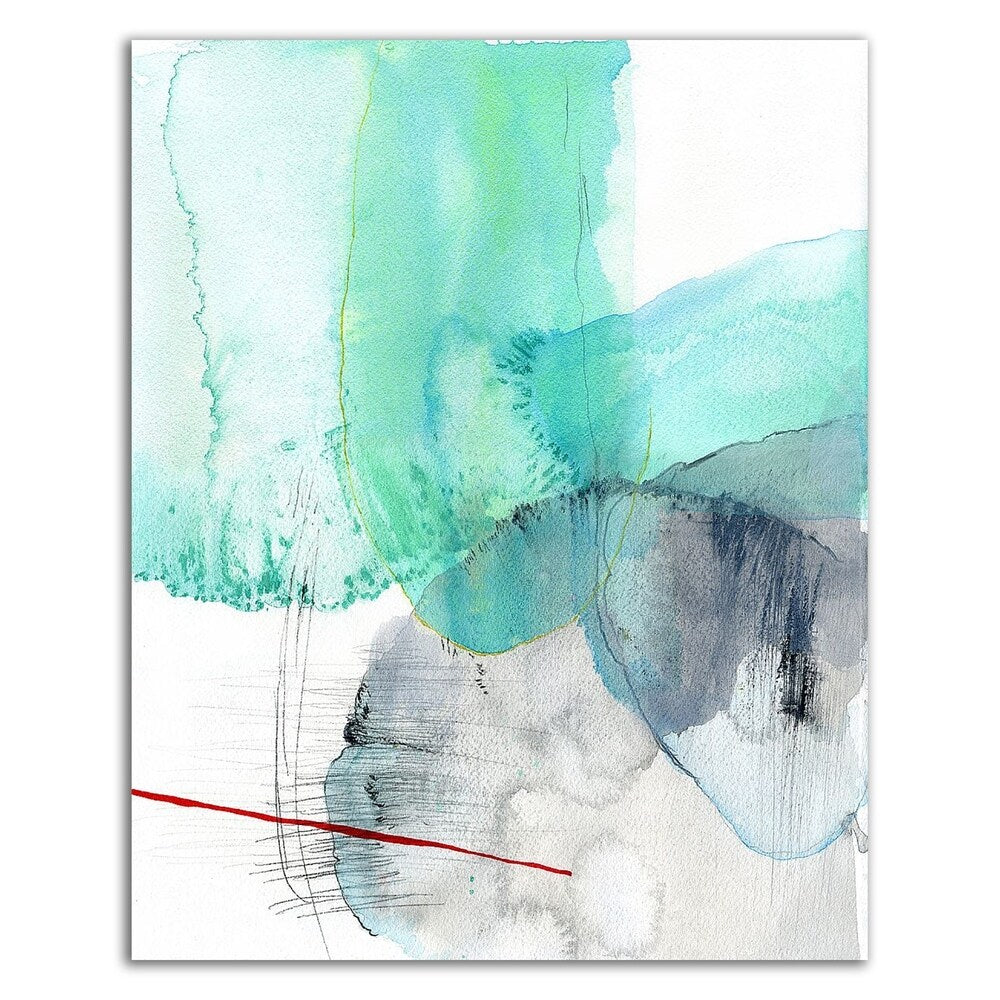 Beach Study 1 by Elisa Sheehan - Premium Canvas Wall Art Print - Ready to Hang - Coastal Home Decor for Living Room, Bedroom & Office