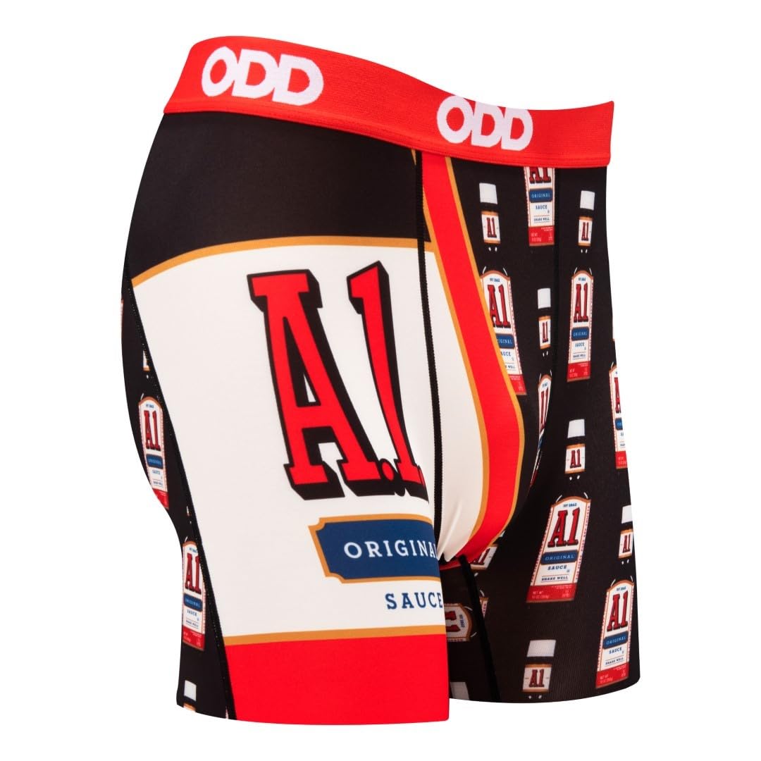 Funny Men's Boxer Briefs with Hot Sauce & Condiment Prints - Comfortable & Breathable Underwear for Casual Wear, Gifts, and Everyday Use