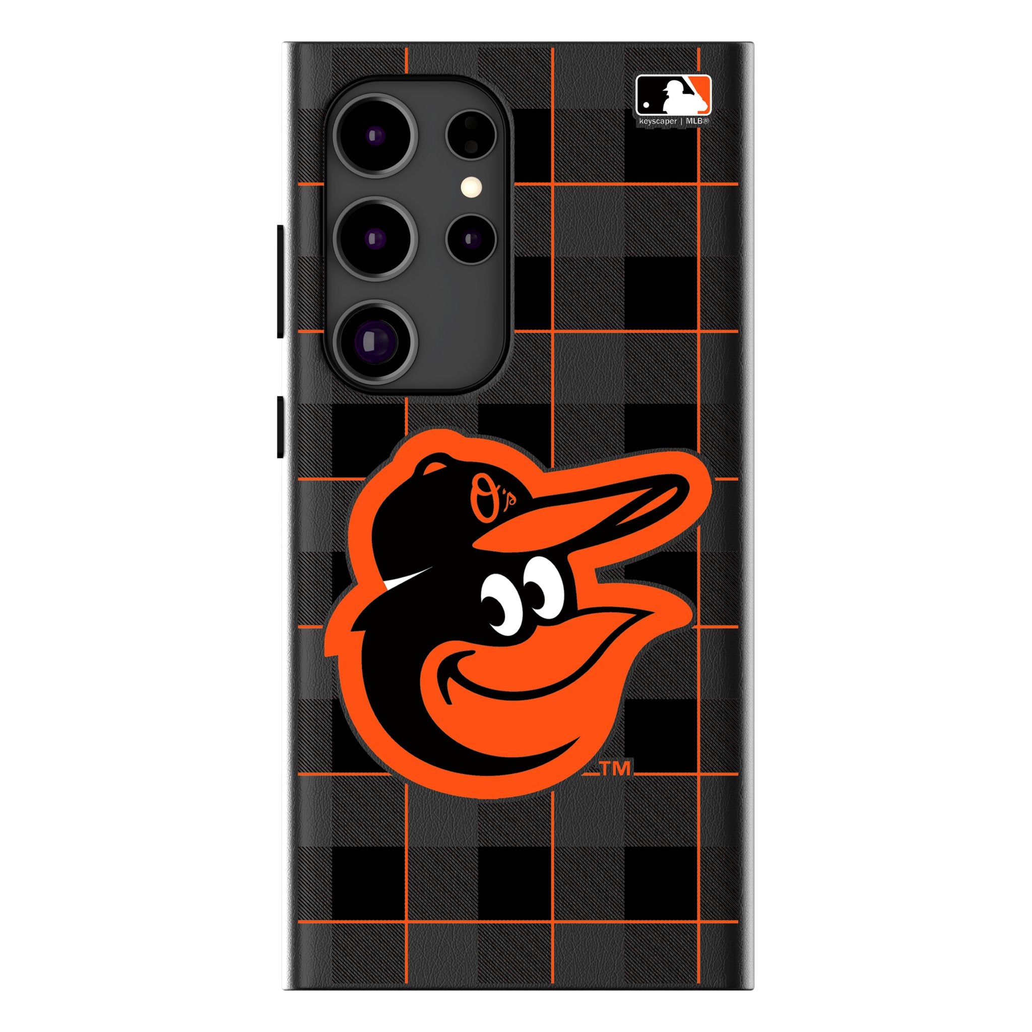 Baltimore Orioles Plaid MagSafe Compatible Phone Case for Samsung Galaxy - Durable Protection with Stylish Team Design for Everyday Use & Game Days