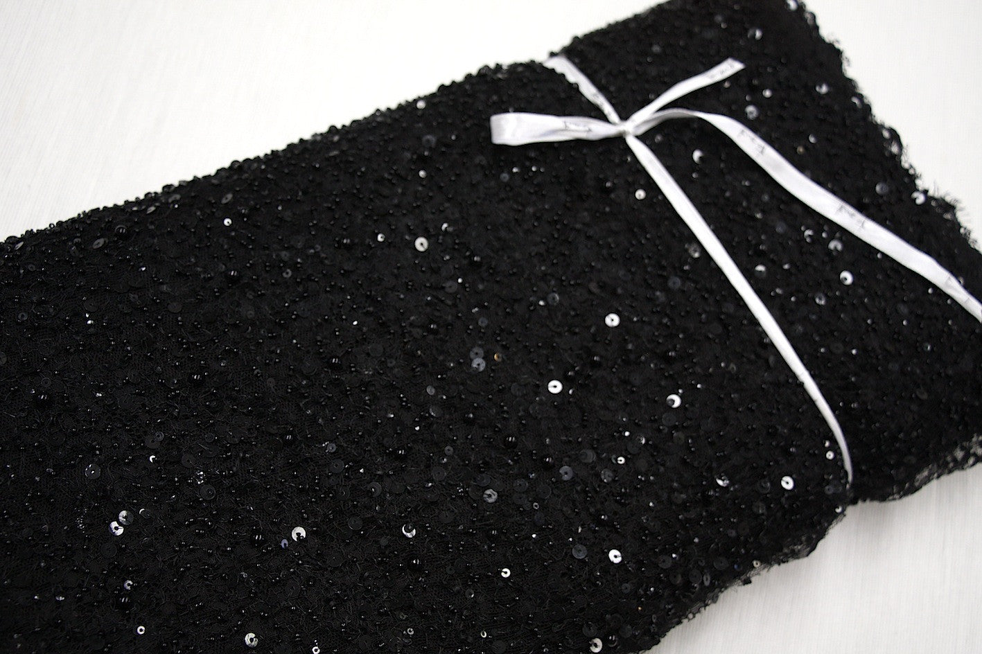 Blanche Beaded Black Evening Clutch Bag for Women - Elegant Beaded Handbag for Parties, Weddings & Special Occasions