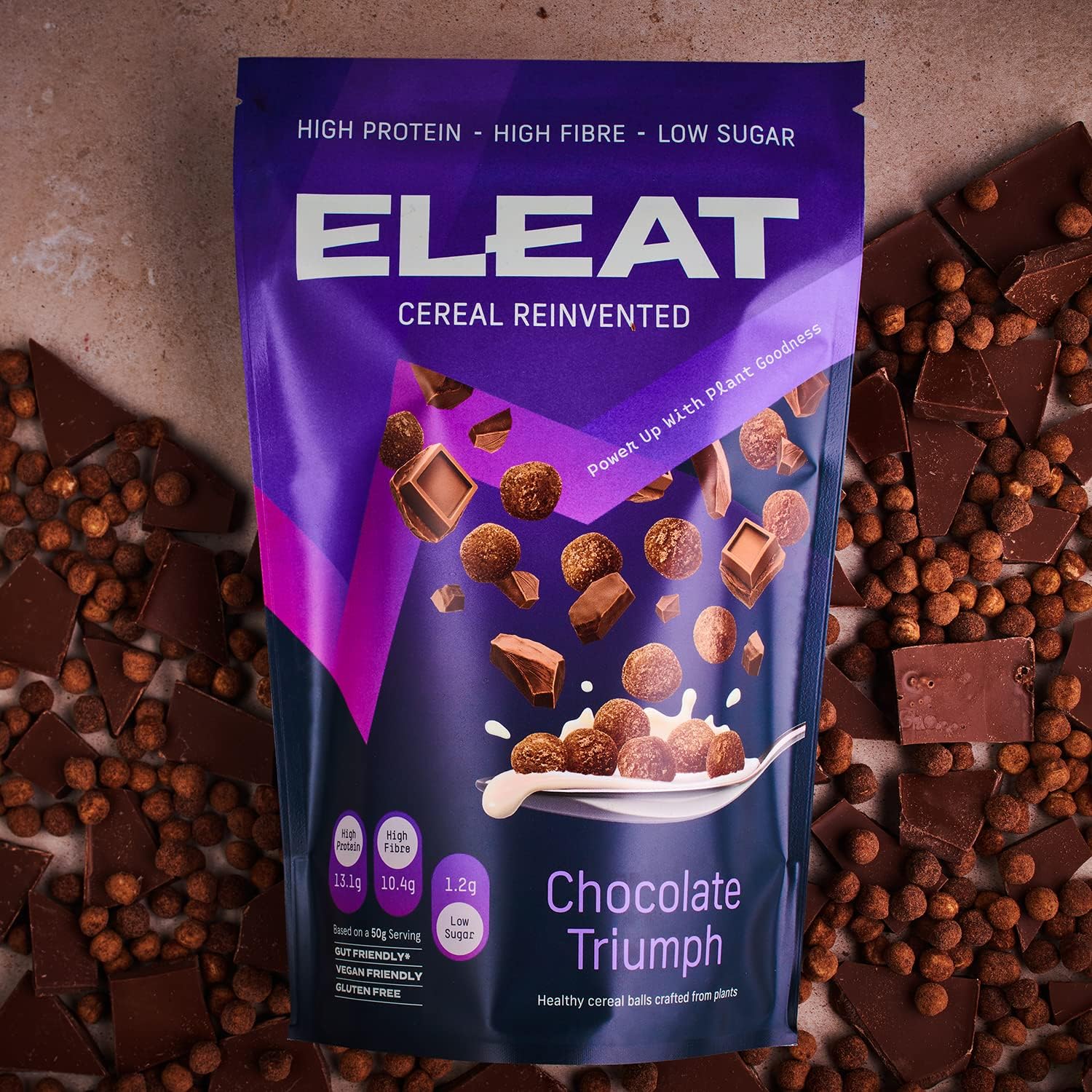 Eleat Balanced High Protein Cereal 250g - Healthy Breakfast & Snack for Fitness, Weight Loss & Active Lifestyle