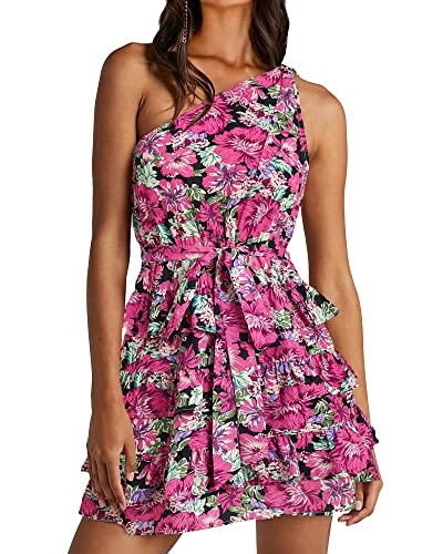 Floral Pink Black
