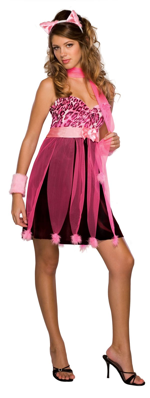 Cat Walk Teen Costume for Girls - Halloween Party, Cosplay & Dress Up | Cute Feline Outfit for Teens