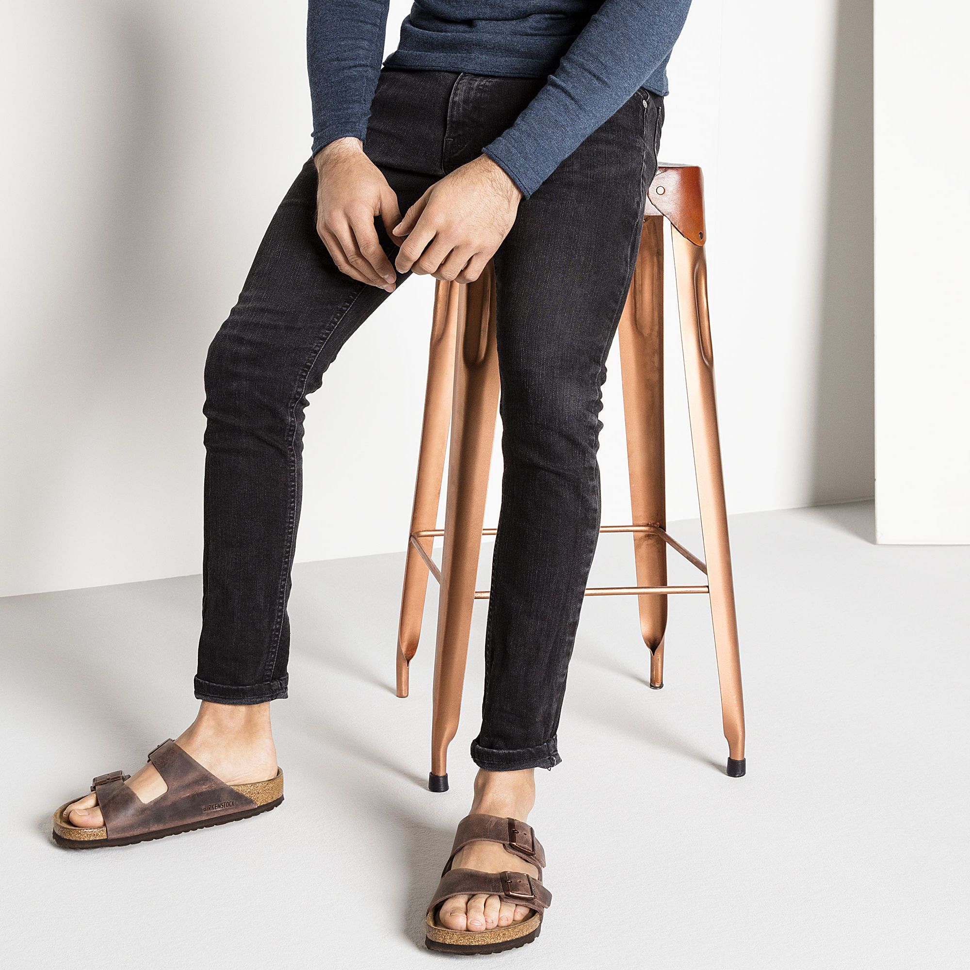 BIRKENSTOCK Arizona Soft Footbed Sandals - Unisex Habana Oiled Leather Comfort Shoes for Men & Women | Perfect for Casual Wear, Walking & Outdoor Activities