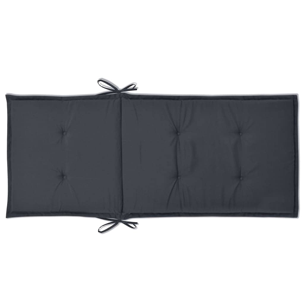 Premium 4-Piece Gray Garden Chair Cushions Set (47.2