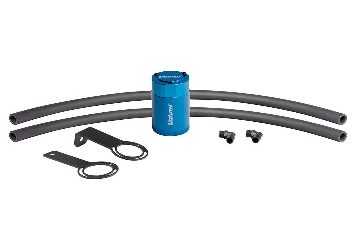 Universal Aluminum Oil Catch Can with Bracket (VC0017) - 5/8in Connection for Car Engine Performance - Perfect for Automotive Maintenance & DIY Projects