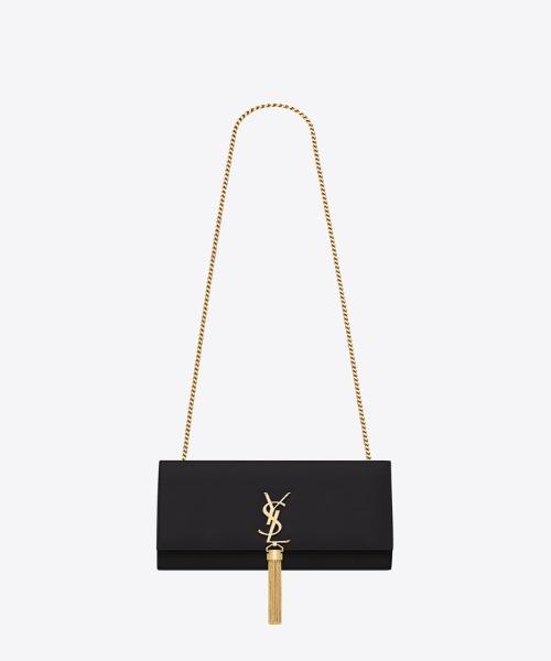 Saint Laurent Kate Medium Tassel Black Velvet Crossbody Bag - Luxury Designer Handbag for Women, Perfect for Evening Parties & Date Nights