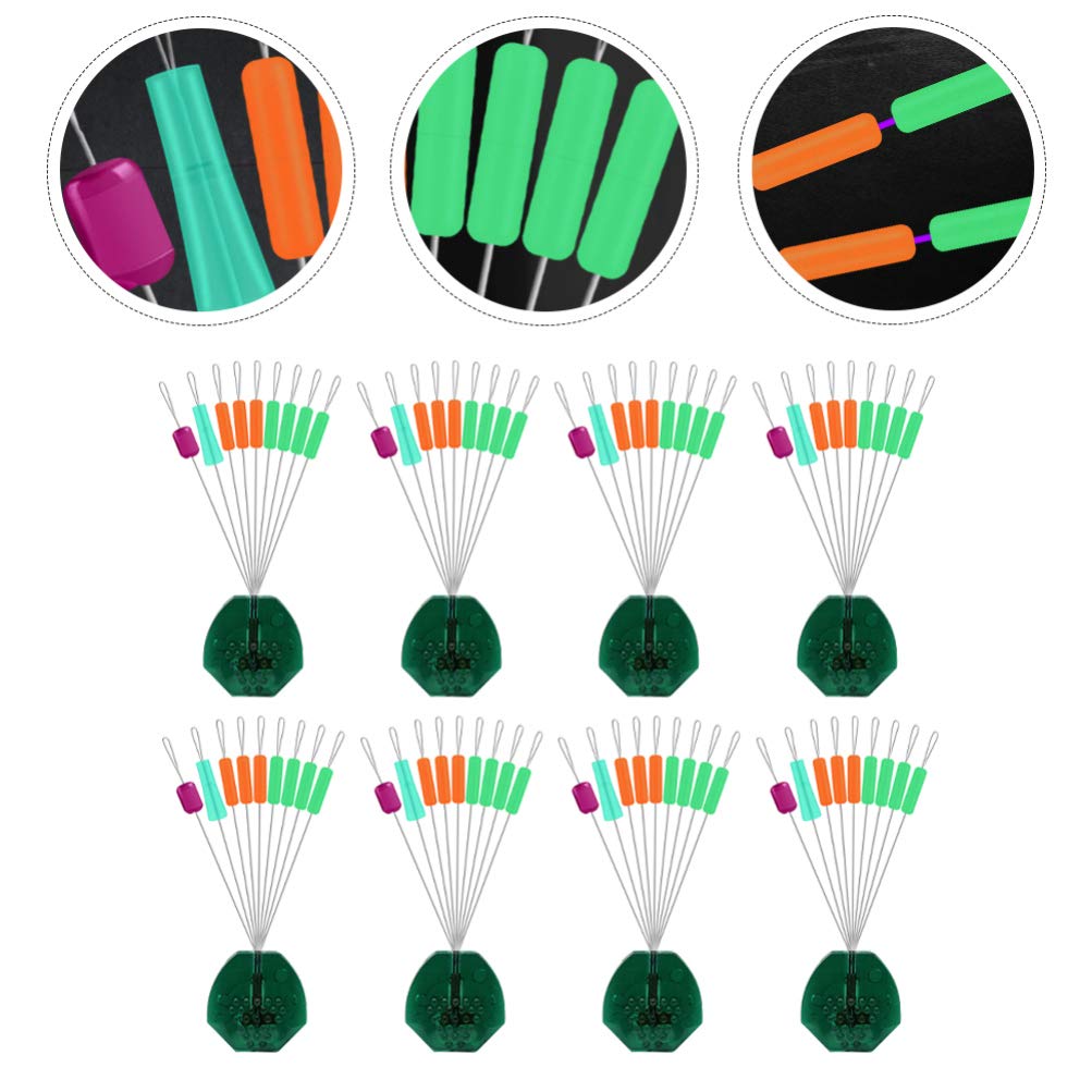 10pcs Bobber Stoppers for Fishing Line - NUOBESTY Float Connector Tackle Accessories - Perfect for Freshwater & Saltwater Fishing, Fly Fishing, and Ice Fishing