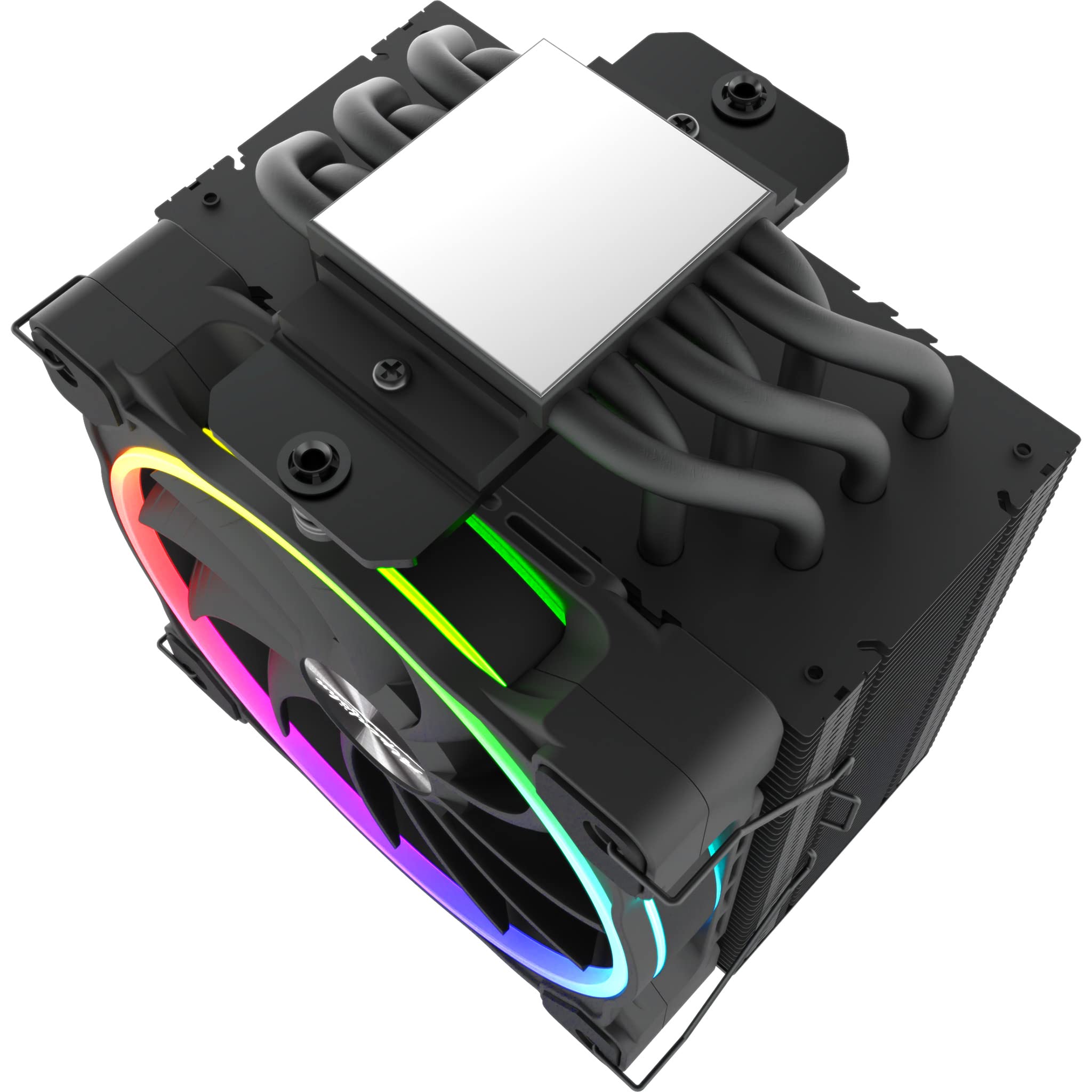 Dolomit Premium 120mm RGB CPU Cooler - Black Tower Heatsink with Asymmetrical Design for Enhanced Compatibility, Ideal for Gaming PCs and High-Performance Builds