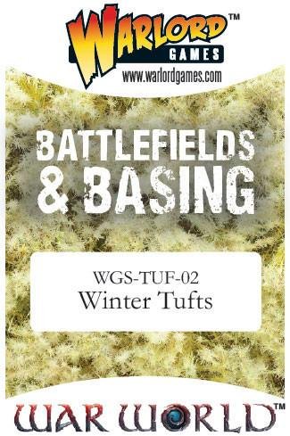 Warlord Games - Winter Tufts Pack of 2 for Miniature Wargaming & Diorama Scenery | Perfect for Snowy Battlefields & Winter Terrain Models