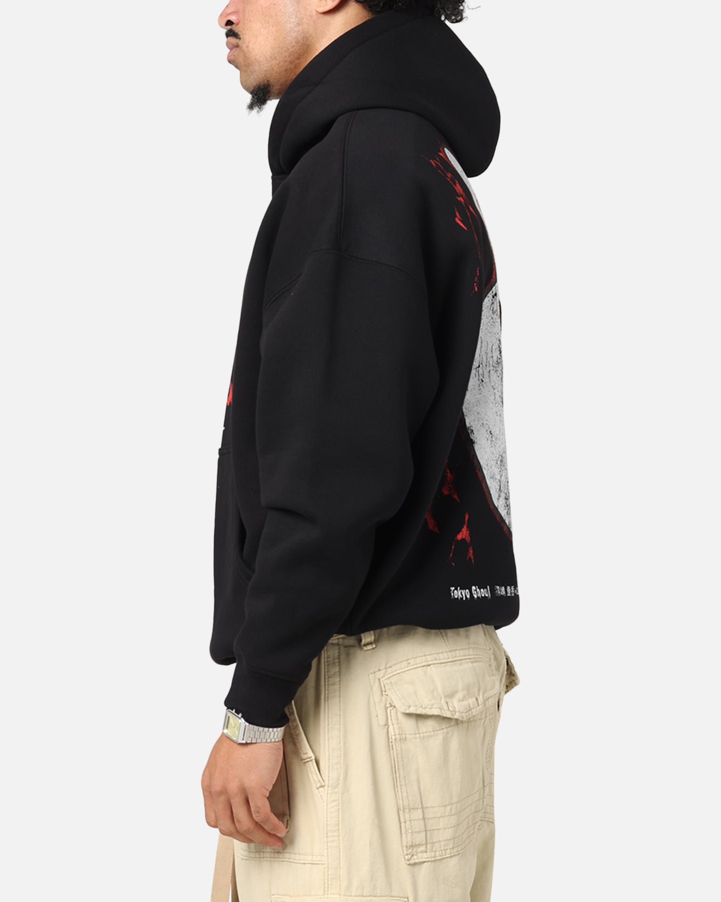 73 Studio X Tokyo Ghoul Rabbit Premium Hoodie Black - Anime Cosplay Hooded Sweatshirt for Fans & Collectors | Perfect for Conventions, Halloween & Casual Wear