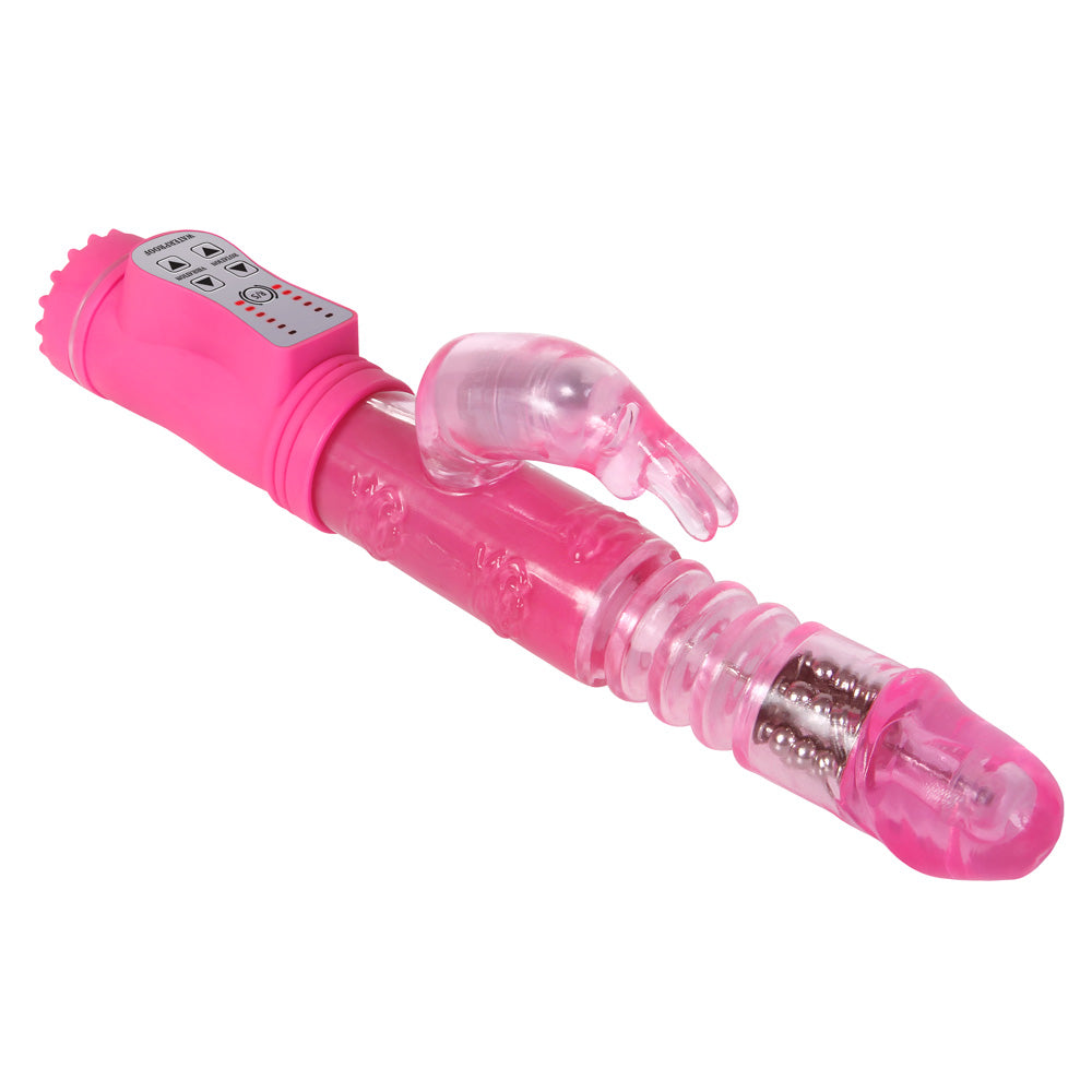 Adam & Eve Eve's First Thruster Rotating Beads Rabbit Vibrator - Dual Stimulation G-Spot & Clitoral Massager for Women, Perfect for Solo Play & Couples Intimacy